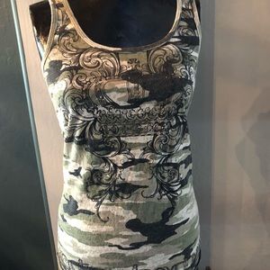 Camp printed tank top